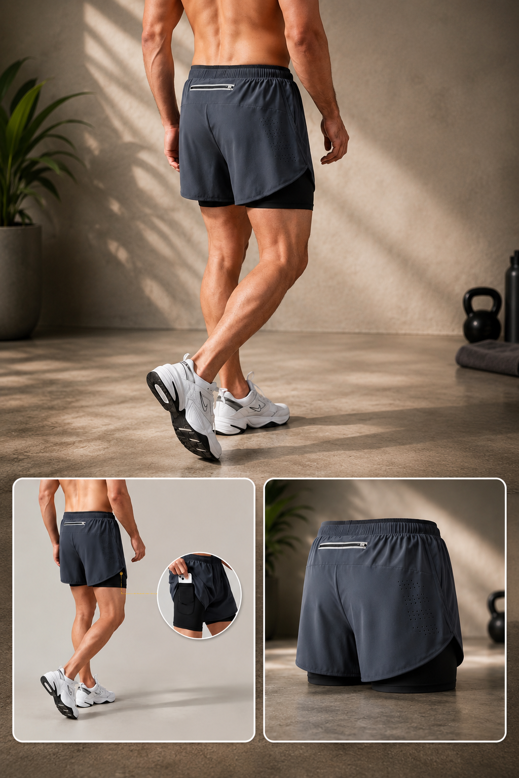 Crew Athletics Velocity™ 2-in-1 Running Shorts