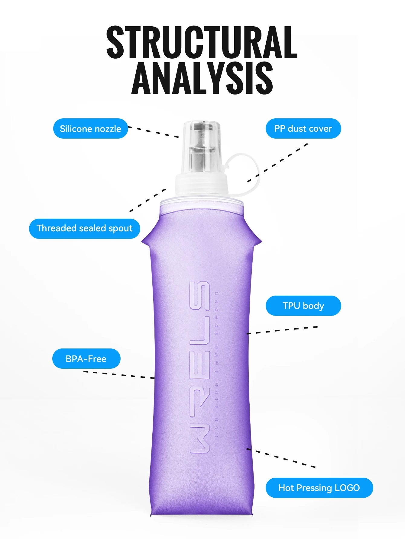 CrewAthletics FlexHydro™ Soft Flask